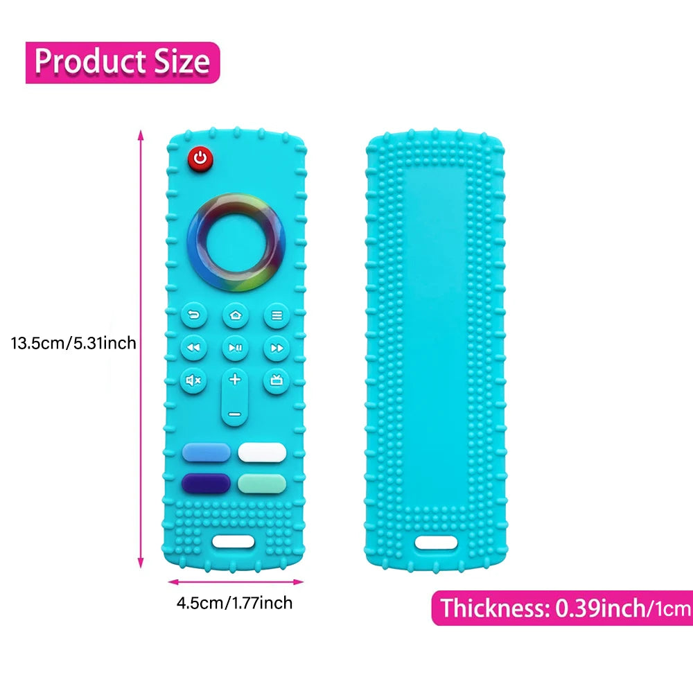 Silicone Puppy Teething Toys,Dog Chew Toys TV Remote Teethers for Small Dogs and Puppies,Interactive Toys for Dog Cleaning Teeth