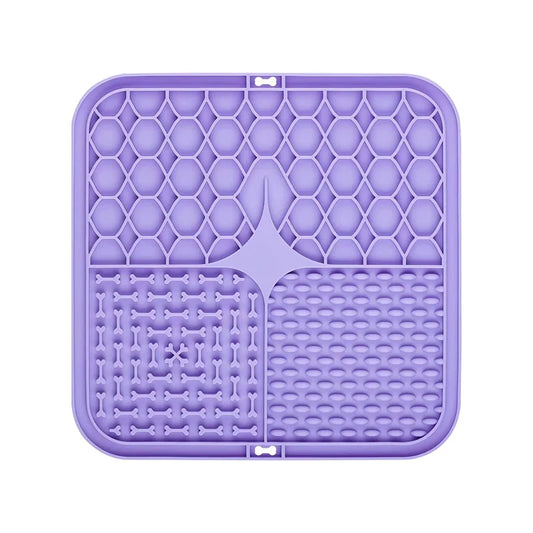 The 20 Minutes of Peace Lick Mat in purple