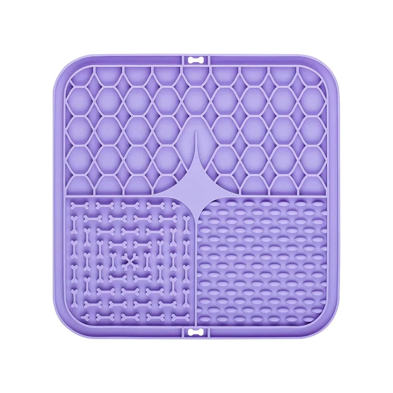 The 20 Minutes of Peace Lick Mat in purple