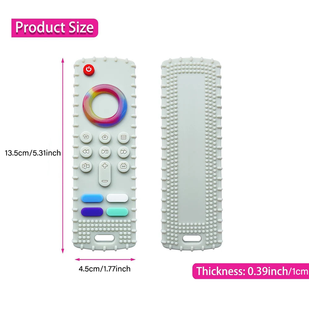 Silicone Puppy Teething Toys,Dog Chew Toys TV Remote Teethers for Small Dogs and Puppies,Interactive Toys for Dog Cleaning Teeth