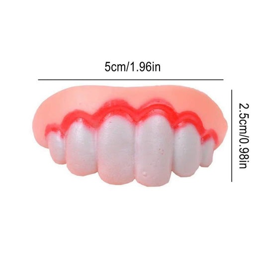 Pet Corgidog False Teeth Toy Rabbit Front Buckteeth Cover Funny Puppy Dentures Pet Decorating Cosplay Halloween Costume