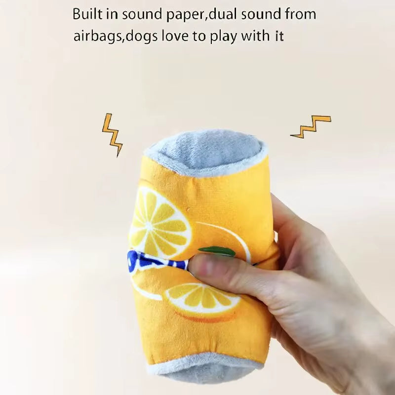 Plush Dog Winebottle Chew Sound Soft Beer Bottle Toy Funny Bite-Resistant Squeaky Relieve Boredom