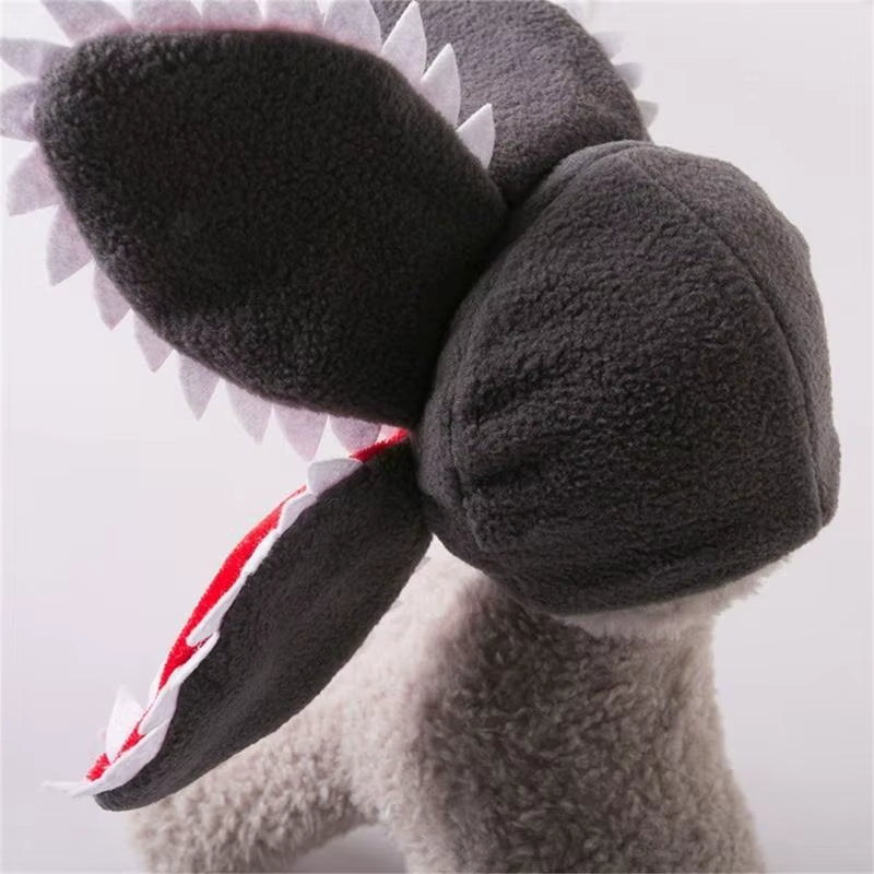 Halloween Winter Funny Cat Hat Demogorgon Scary Flower Costume Birthday Pet Accessories Pet Dogs Headwear Adjustable Sticker