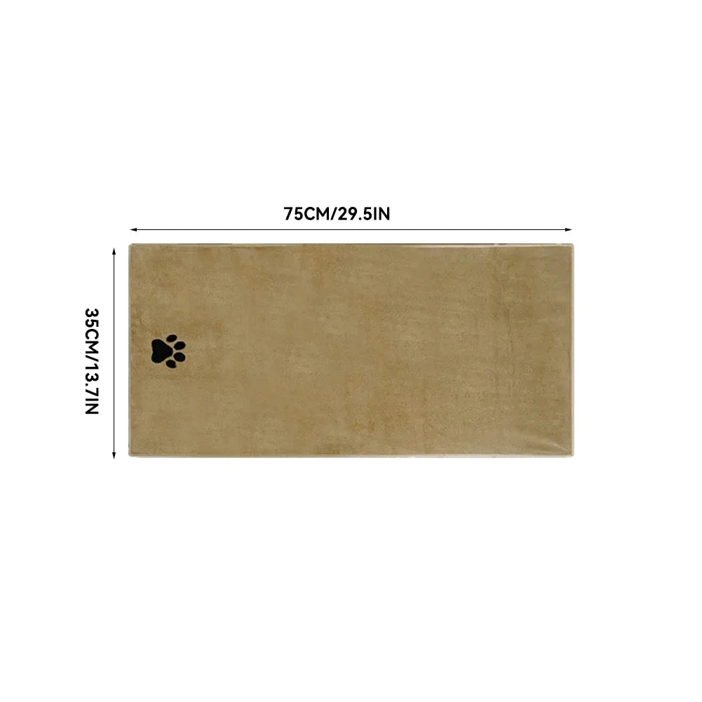 3 Size Options Microfiber Pet Bath Towel Embroidered Super Soft Absorbent Cat for Dogs Grooming Supplies
