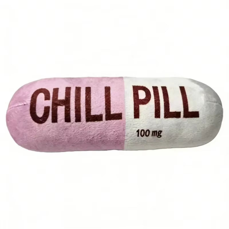 Pet Pill Indestructible Plush Capsule Dog Play Toy with Squeaker Dogs Tooth Chew Toy Safe Dog Tough Puppy Supplie Toys Resistant