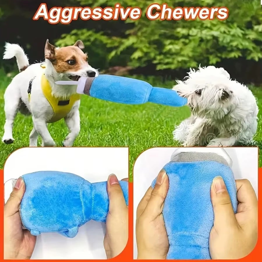 1Pc Cute Beverage Mug Shaped Dog Chew Toys in Pink Blue Durable Ideal for Puppy Teething Entertainment