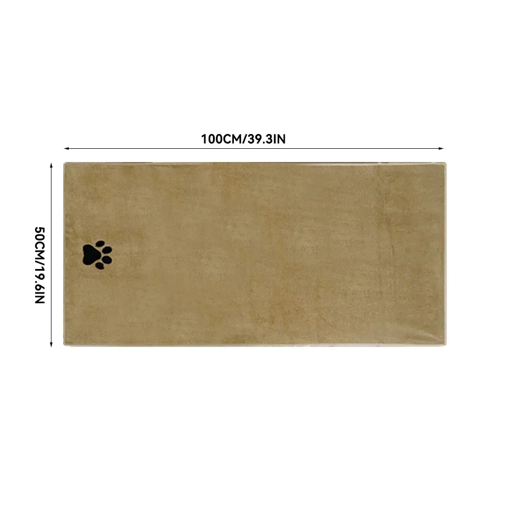 3 Size Options Microfiber Pet Bath Towel Embroidered Super Soft Absorbent Cat for Dogs Grooming Supplies