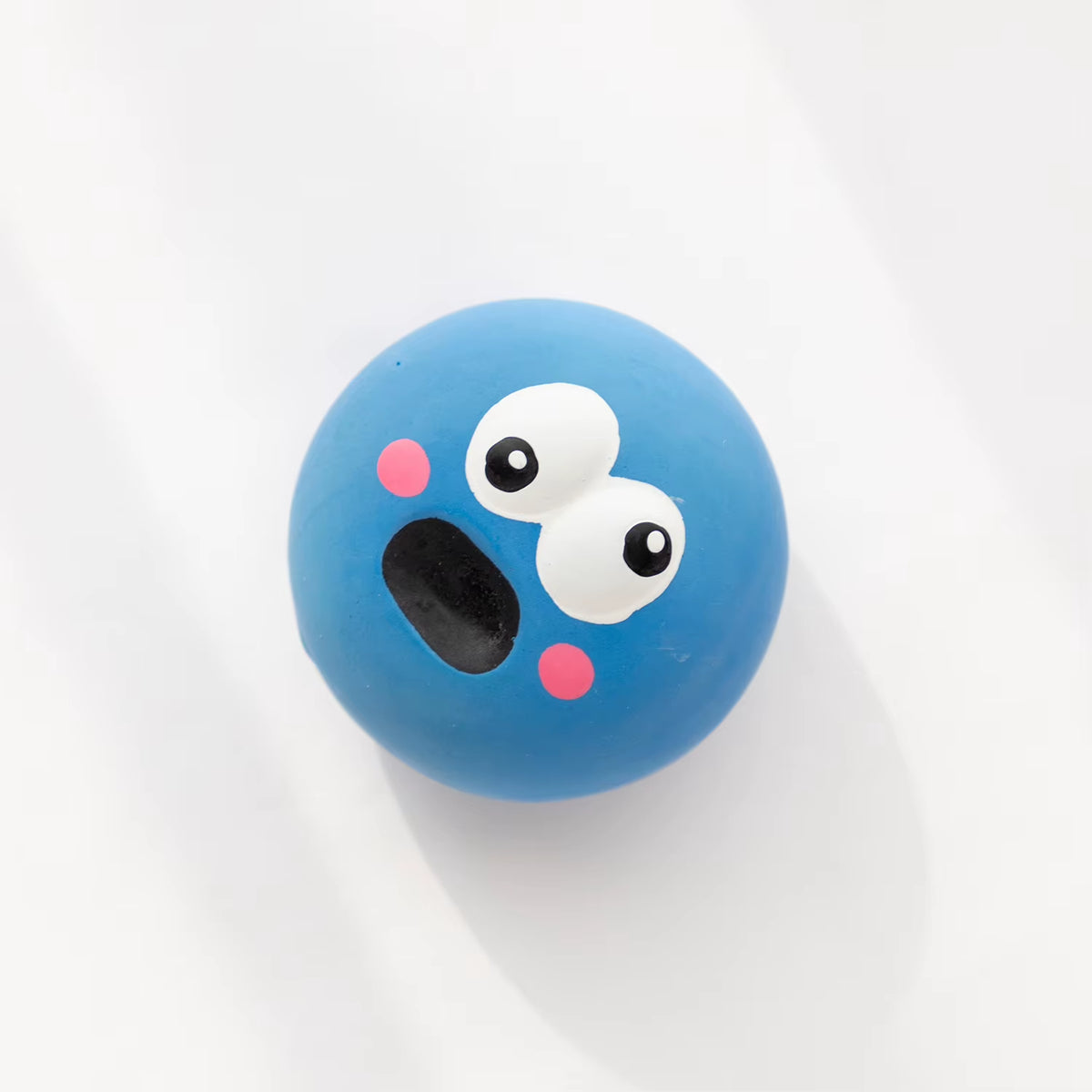 1Pc/3Pcs/Set Dog Sounding Toy with Cute Big Eyeball Design,Pet Durable Latex Chew Interactive Training with Squeaky Dog Toy Ball