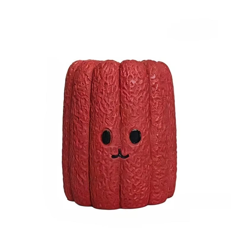 Pet Latex Toy Simulation Mushroom - Dog Chew Toy, Bite-Resistant, Squeaky, for Puppies Small Dogs, Teething Cleaning,