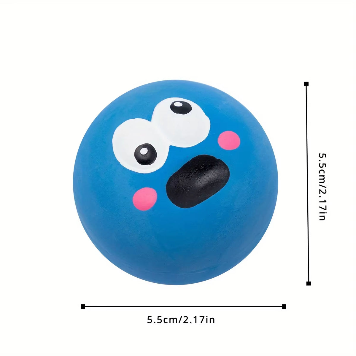 1Pc/3Pcs/Set Dog Sounding Toy with Cute Big Eyeball Design,Pet Durable Latex Chew Interactive Training with Squeaky Dog Toy Ball