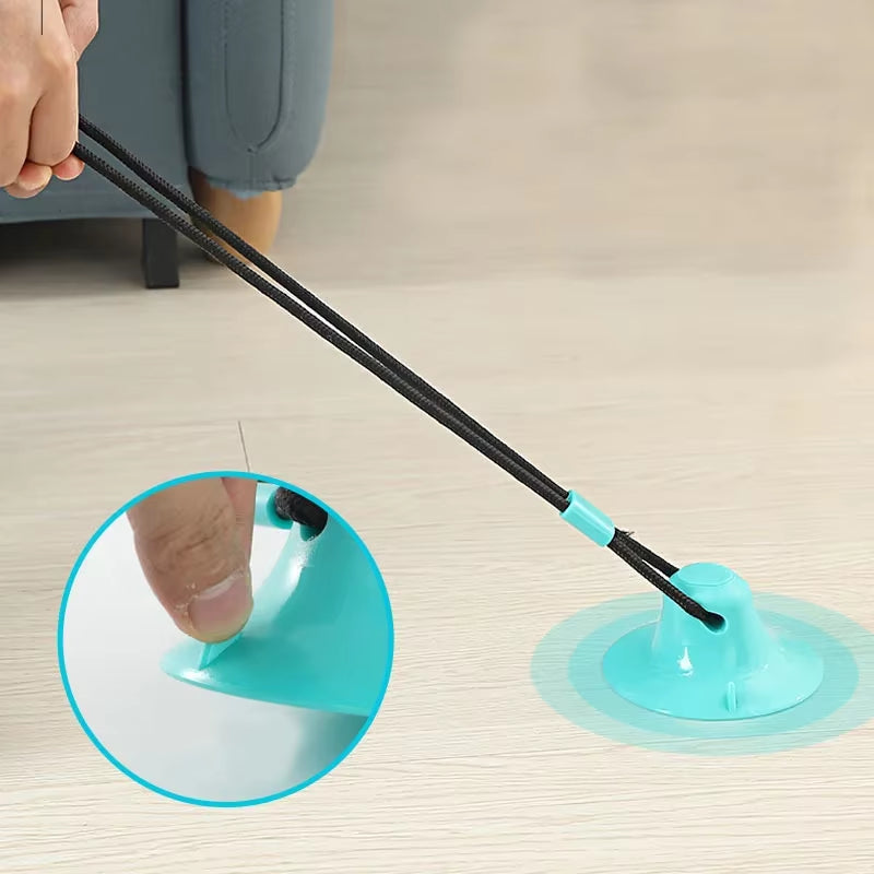 X Interactive Suction Cup Dog Toy with Sound and Treat Dispensing - Durable Rubber Ball for Training and Tug-Of-War Fun