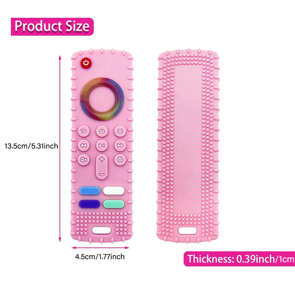 Silicone Puppy Teething Toys,Dog Chew Toys TV Remote Teethers for Small Dogs and Puppies,Interactive Toys for Dog Cleaning Teeth