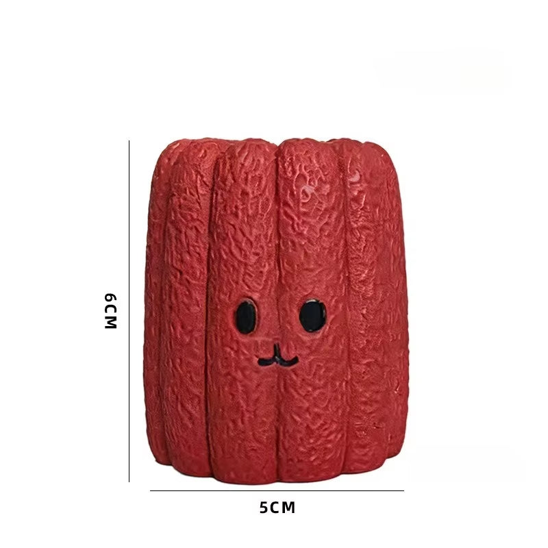 Pet Latex Toy Simulation Mushroom - Dog Chew Toy, Bite-Resistant, Squeaky, for Puppies Small Dogs, Teething Cleaning,