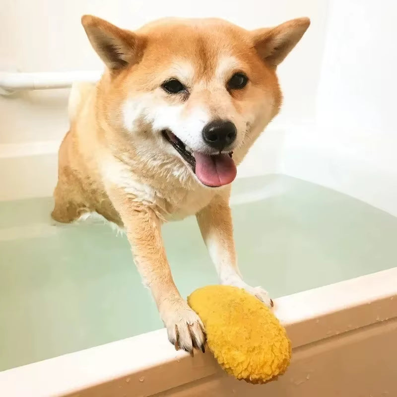 Fried Shrimp Tempura Dog Pet Chew Bite Squeaky Toy Cute Stuffed for Puppy Play Terrier Hond Shiba Yorkshire Corgi