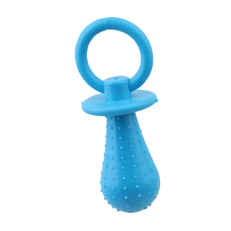 Pet Rubber Pacifier Dog Toy Interactive Rubber Soother Pet Dog Cat Puppy Elasticity Teeth Dog Chew Toys Tooth Cleaning Toy B2