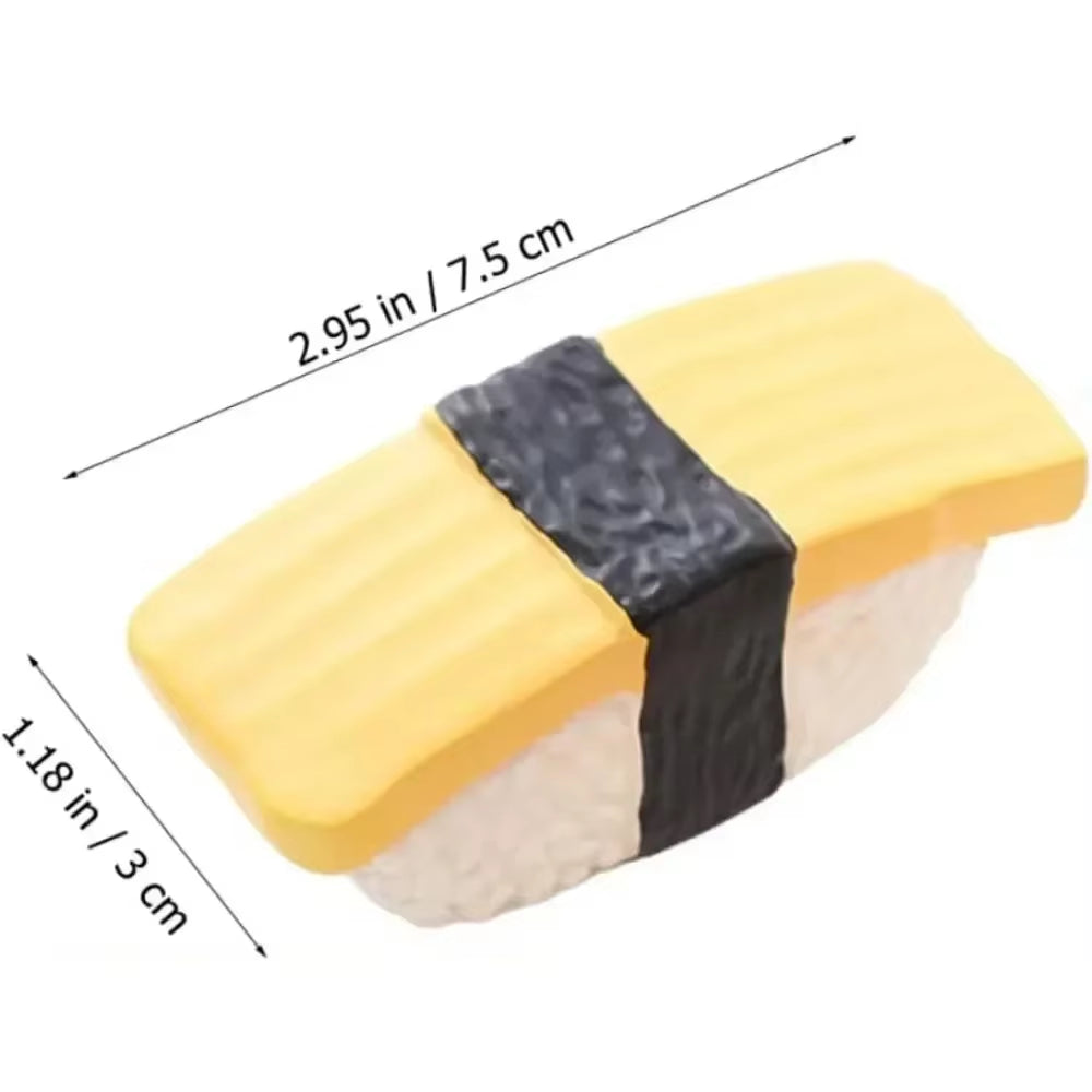 2025 Sushi Shaped Dog Toy, Soft Latex Squeaky Toy Perfect for Small to Medium Dogs, Innovative Food Themed Canine Play Toys New