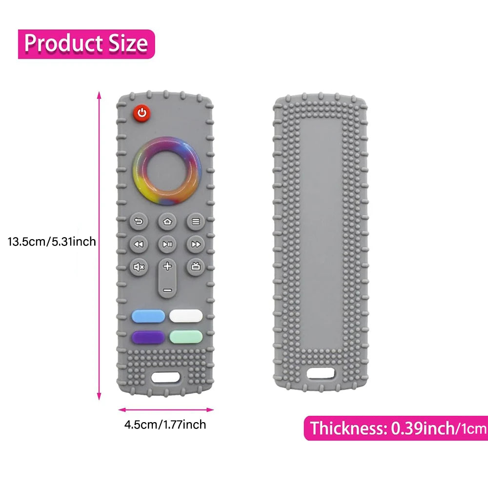 Silicone Puppy Teething Toys,Dog Chew Toys TV Remote Teethers for Small Dogs and Puppies,Interactive Toys for Dog Cleaning Teeth