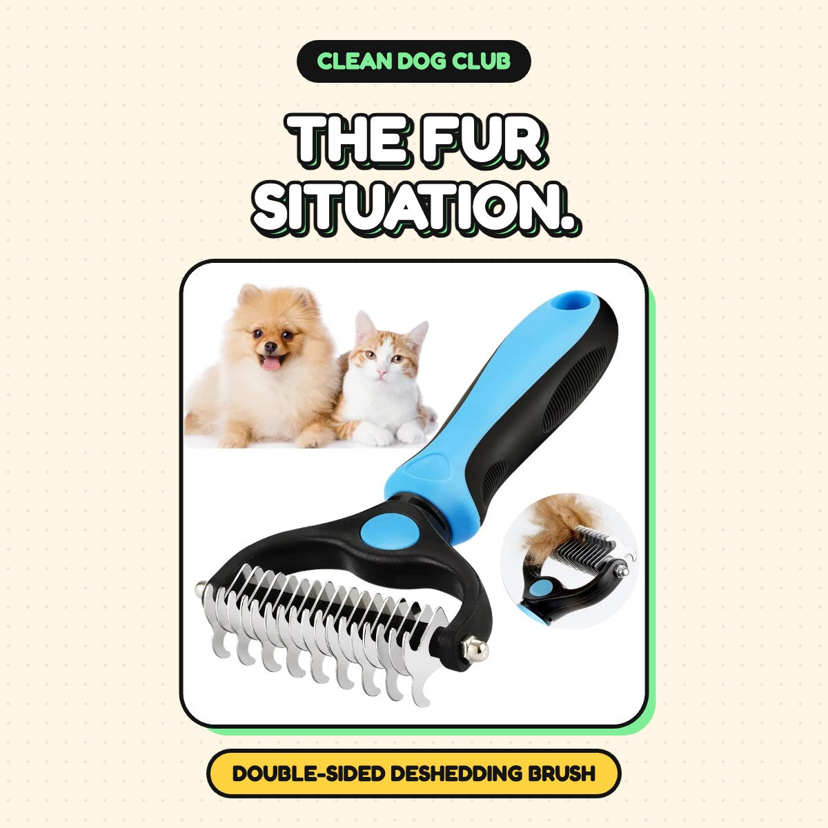 The Fur Situation Deshedding Brush