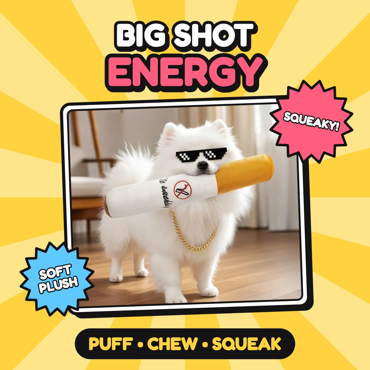 The Big Shot Cigar Squeaker