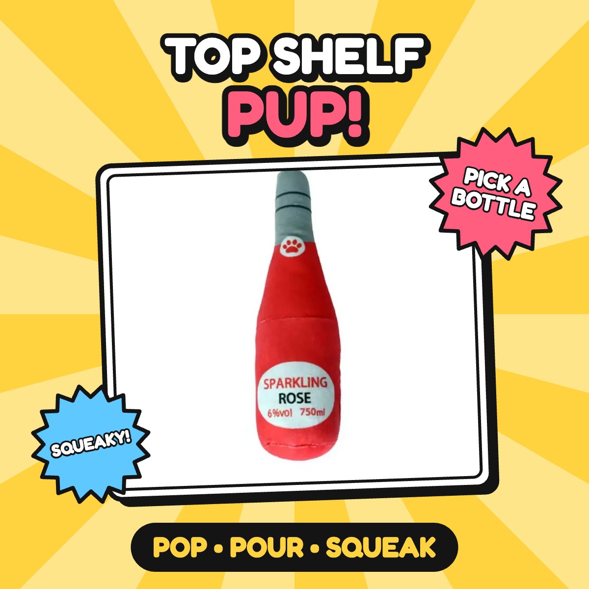 The Top Shelf Bottle Squeaker