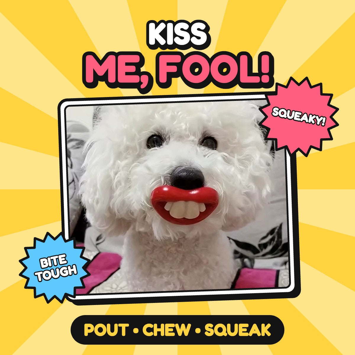 The Big Red Lips Chew Toy