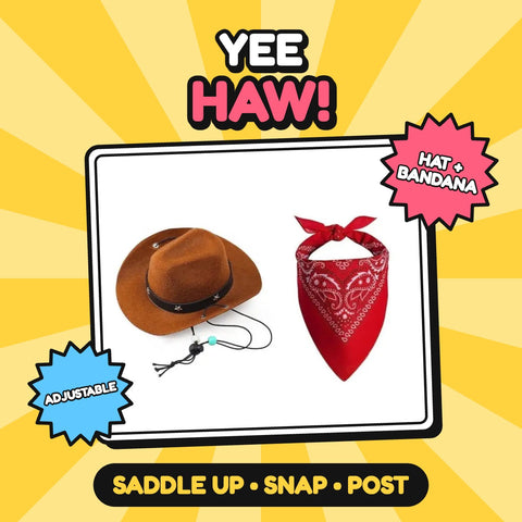 The Sheriff Hat & Bandana Set