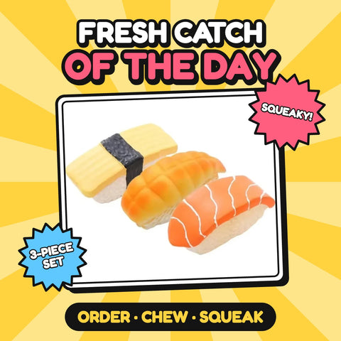 The Raw Deal Sushi Squeaker